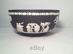 Nice Wedgwood Porcelain Black Basalt Jasperware Neoclassical Bowl