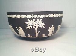 Nice Wedgwood Porcelain Black Basalt Jasperware Neoclassical Bowl
