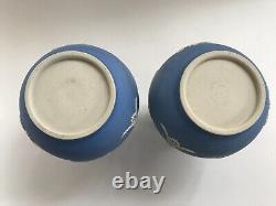 Pair of Blue Jasper dip Bulbous vases C1800-1850