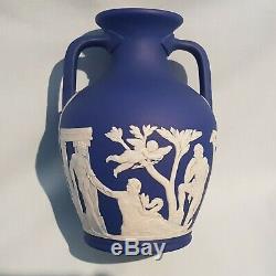 Price Reduced Wedgwood 6 (15cm)dark Blue Jasperware Portland Vase Circa 1910