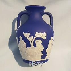 Price Reduced Wedgwood 6 (15cm)dark Blue Jasperware Portland Vase Circa 1910
