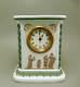 Rare 19thc Wedgwood Tricolor Jasperware Mantle Clock Working Original Movement