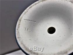 RARE 7 C. 1867/68 Wedgwood Blue Jasperware Urn Trophy Vase Pair MINT