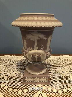 RARE Antique Wedgwood England Lilac Jasperware Dip Urn Vase