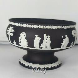 RARE Black and White Basalt Wedgwood Jasperware Urn or Centerpiece Bowl