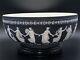 Rare Stunning Wedgwood Black Jasperware Dancing Hours Bowl Amazing Details