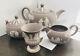 Rare Wedgwood Jasper Lilac 4pc Set Teapot, Sugar Bowl, Creamer, 2handle Bud Vase