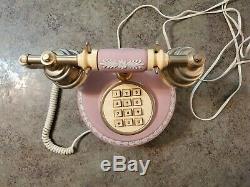 RARE Wedgwood Jasper Ware Pink Vintage Princess Push Button Phone Telephone