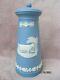 Rare Wedgwood Jasperware Blue Cow & Gate Salt Pot Shaker 1959 Good Condition