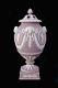 Rare Wedgwood Lilac White Jasperware Ram's Head Potpourri Urn Vase With Lid 12 H