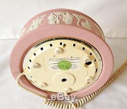 RARE Wedgwood Telephone Jasperware Pink Phone by Astral Fully Working