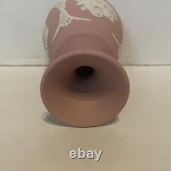 REDUCED! VERY RARE! Wedgwood Pink Jasperware Bud Vase 4 3/4 H