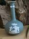 Rare Antique Wedgwood Vase Dark Sage Green Jasperware