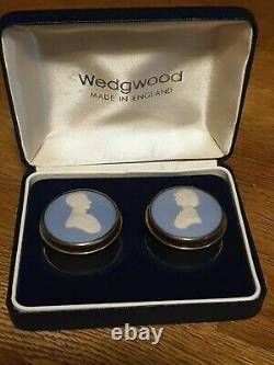 Rare Ltd Ed Wedgwood Silver Jasperware Royal Wedding Boxes 208/500 With C. O. A