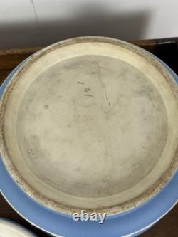 Rare Nineteenth Century Wedgwood Jasperware Jardiniere With Tray, Antique
