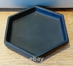Rare Vintage Wedgwood Jasperware Black Basalt Trinket Box Egyptian Collection VG