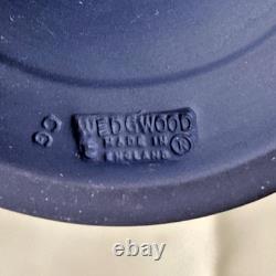 Rare Vintage Wedgwood Jasperware Portland Blue Bountiful Vase 8 Tall
