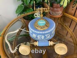 Rare Vintage Wedgwood Jasperware Rotary Phone Telephone Perfect Working Order