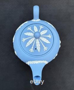 Rare Vintage Wedgwood Tea Set Jasperware Sky Blue & White, 15 pcs, England