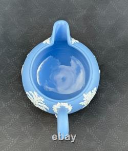 Rare Vintage Wedgwood Tea Set Jasperware Sky Blue glazed inside, 21pcs, England