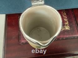 Rare Wedgwood Antique Tri Colour Sage Green White And Yellow Jasperware Jug