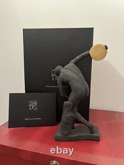 Rare Wedgwood Black Basalt Jasperware London 2012 Olympiad Figurine Boxed Exc