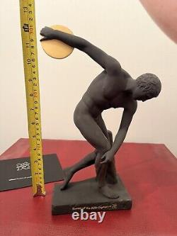 Rare Wedgwood Black Basalt Jasperware London 2012 Olympiad Figurine Boxed Exc