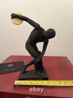 Rare Wedgwood Black Basalt Jasperware London 2012 Olympiad Figurine Boxed Exc