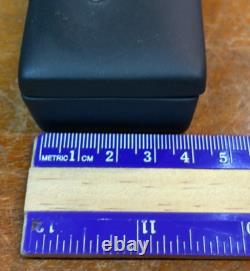 Rare Wedgwood Black Jasperware Gilded Egyptian Crocodiles Trinket Box SU728