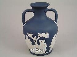 Rare Wedgwood Dark Blue Jasperware Classical 6 Portland Vase
