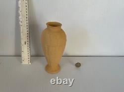 Rare Wedgwood England Jasperware Jasper Cane Ware Vase Ivy Leaf