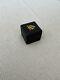 Rare Wedgwood Jasper Ware Gold On Black Egyptian Square Trinket Box