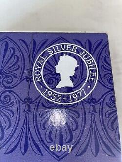 Rare Wedgwood Jasperware Commemorative Silver Jubilee Cigarette Jar. Boxed