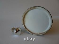 Rare Wedgwood Jasperware Flask with Sterling Silver Mounts
