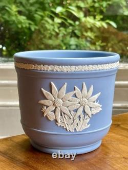 Rare Wedgwood Jasperware Kew Gardens Plants Sir Joseph Banks Planter Cache Pot