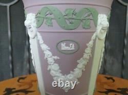 Rare Wedgwood Museum Series Tricolor Lilac Jasperware Pilar Vase Limited Edition