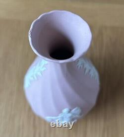 Rare Wedgwood Pink Jasperware Dancing Hours Small Vase