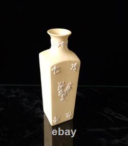 Rare Wedgwood Primrose Yellow Prunus Jasperware Neo Classical Bud Vase 13.8cm