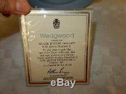 Rare Wedgwood Royal Silver Jubilee 5 Coloured Diced Jasper Plate 691