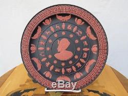 Rare Wedgwood Terracotta Black Jasper Ware Tutankhamun Plate Limited Edition 500