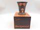 Rare Wedgwood Terracotta & Black Jasperware Garden Posy Pot/vase, Boxed