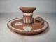 Rare Wedgwood Terracotta Jasperware Chamber Stick Candlestick Candle Holder