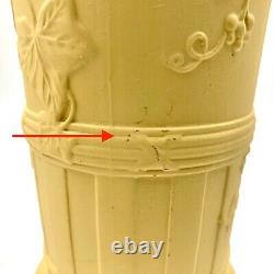 Rare Wedgwood Yellow Jasper Ware 9.5 Vase, Doric Ivy Cane, Excellent Condition