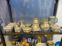 Robust Collection Of 46 Pieces Of Wedgwood Jasperware