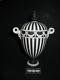 Scarce Black & White Striped Wedgwood Jasperware Lidded Urn Rams Horn Handles