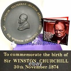 Sir Winston Churchill Centenary (1874-1974) Commemorative 6.5 Wedgwood Plate