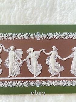 Tri-Color Wedgwood Jasperware Dancing Hours Plaque Lilac/Green ONLY ONE on eBay