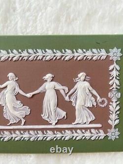 Tri-Color Wedgwood Jasperware Dancing Hours Plaque Lilac/Green ONLY ONE on eBay