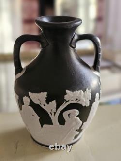 V Rare C1870 Wedgwood Jasperware Miniature Portland Vase Phrygian Cap Base