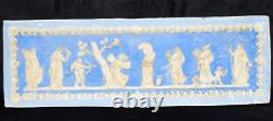 VICTORIAN JASPERWARE PLAQUE depicting Psyche bound by Cupid Old & Very Rare
